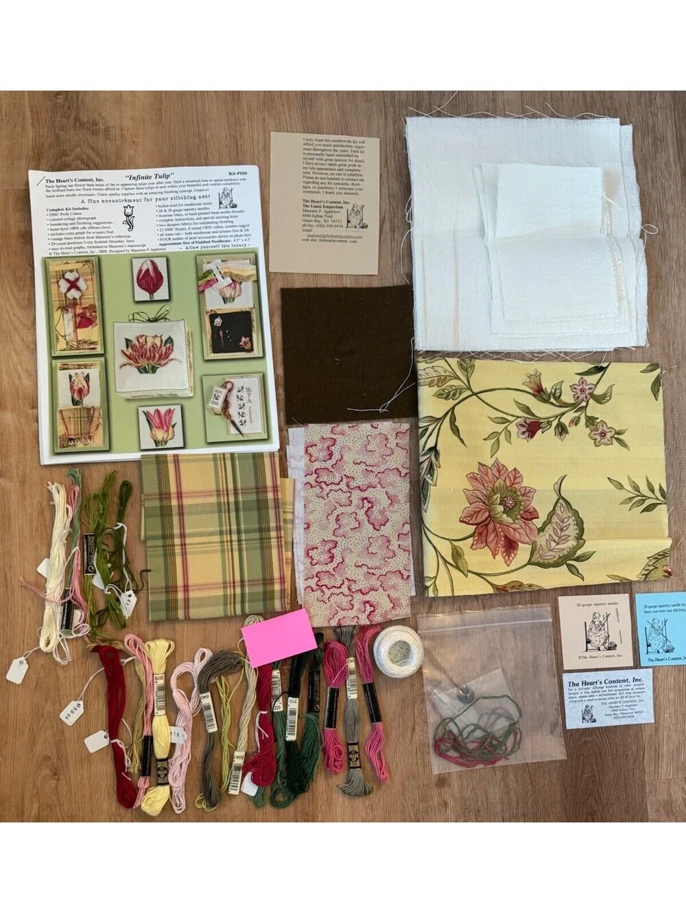 Heart’s Content Infinite Tulip Kit #160 Needlecase Cross Stitch Maureen Appleton